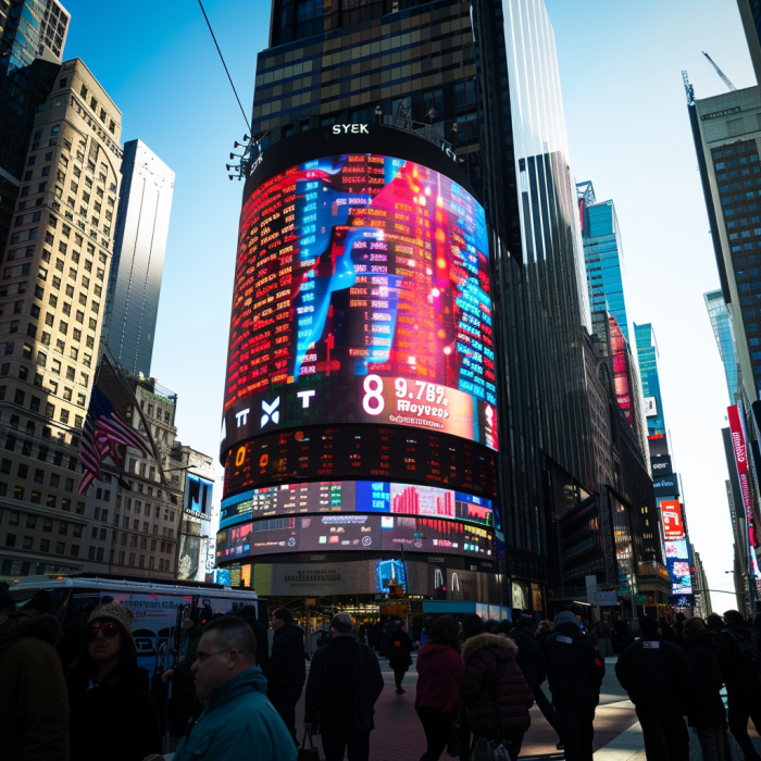 Time square stock trading